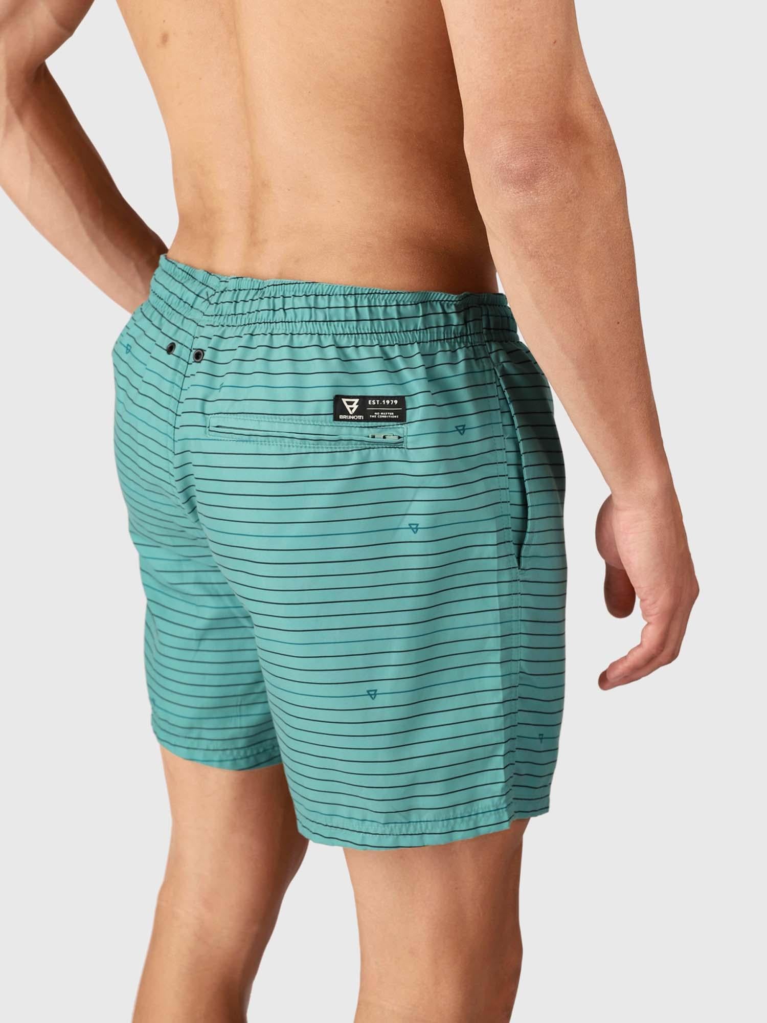 Cester-stripe Men Swim Shorts
