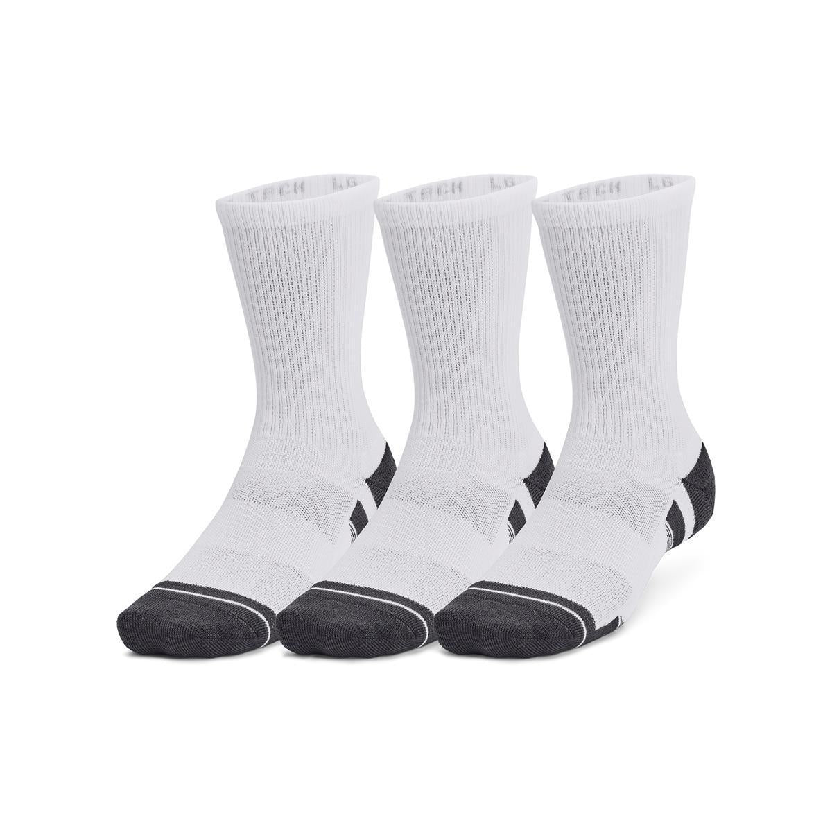 ua performance tech 3pk crew-wht