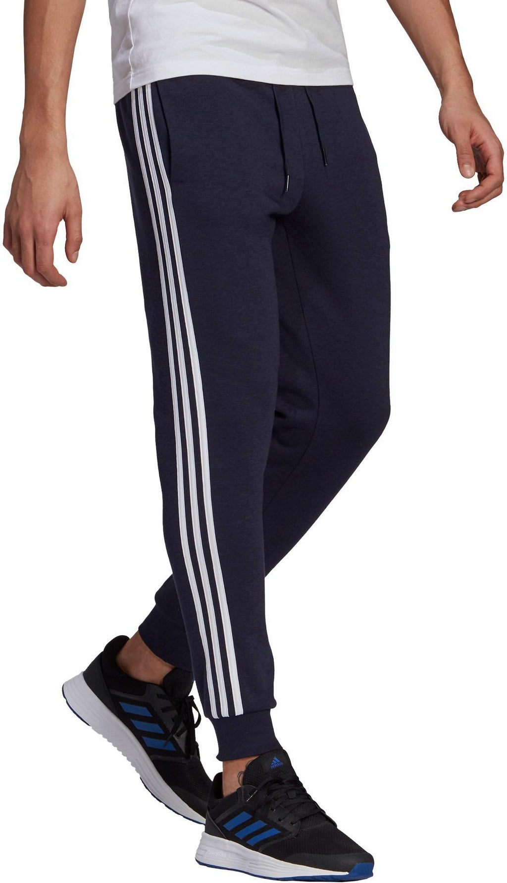 Essentials Fleece Fitted 3-Stripes Broek