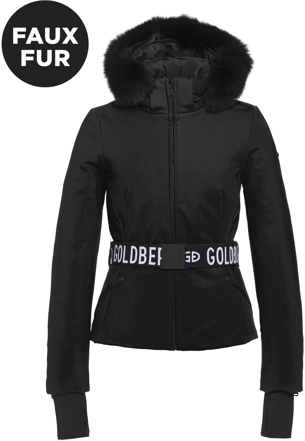 hida, ladies knitted jacket fake fur