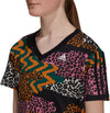 FARM Rio 3-Stripes Print Katoenen V-Hals jurk