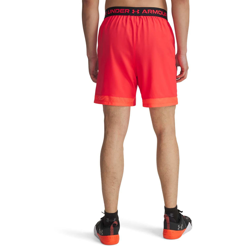 ua vanish woven 6in shorts-red