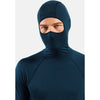 performance wool base layer shirt met facemask