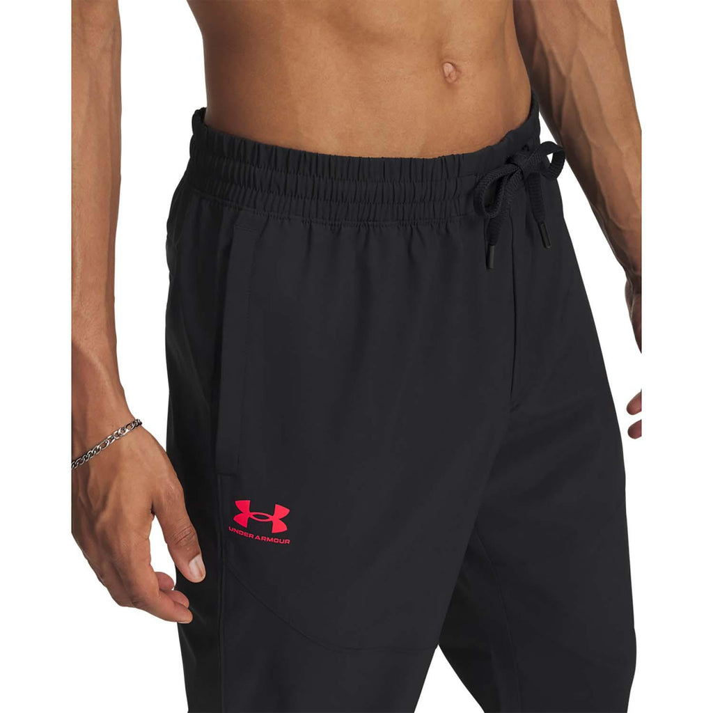 ua vibe woven jogger-blk