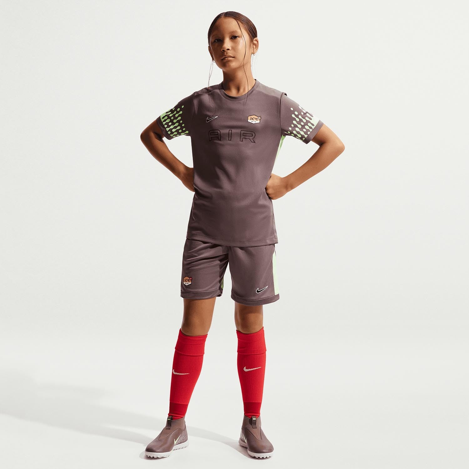 Kylian Mbappe Academy Big Kids' Dri-FIT VoetbalShirt