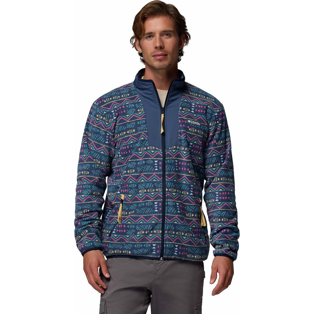 sequoia grove printed full zip vest