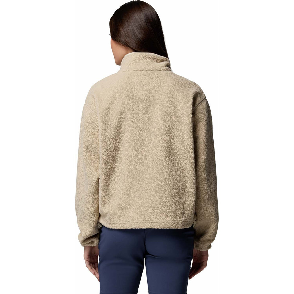 helvetia ii cropped half snap fleece vest