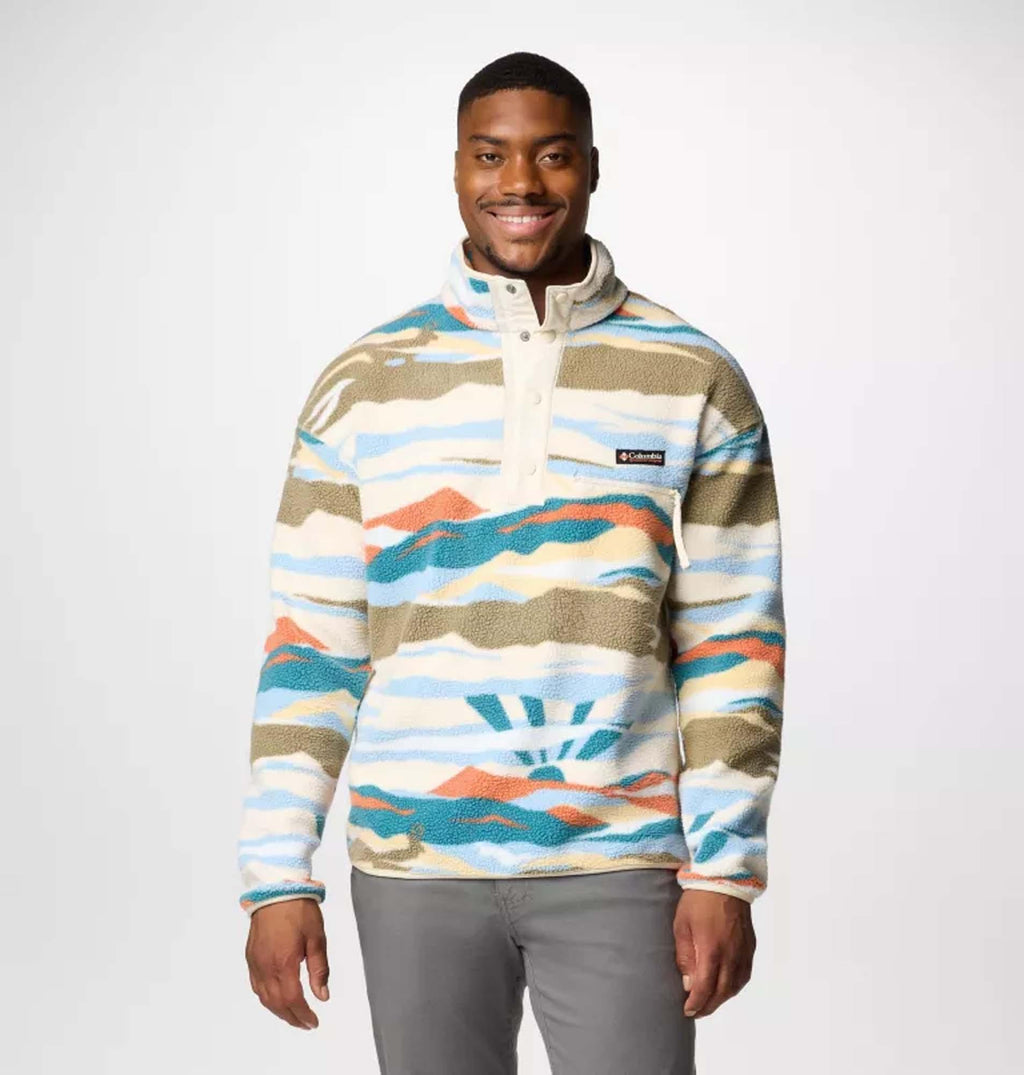 helvetia ii printed half snap fleece
