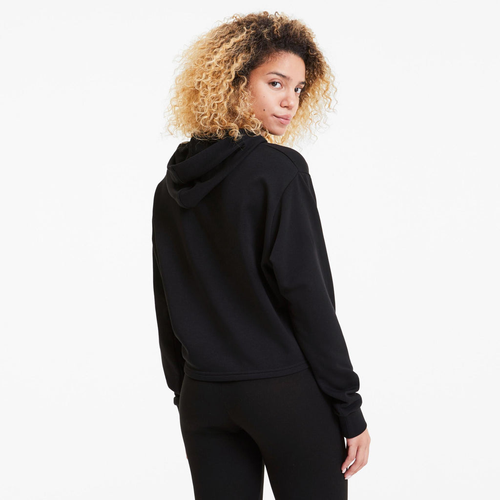 ess   metallic cropped hoo
