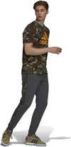 Essentials Fleece Camo-Print broek