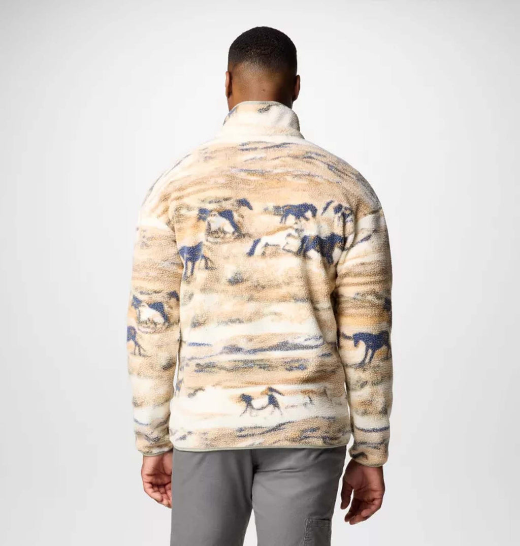 helvetia ii printed half snap fleece
