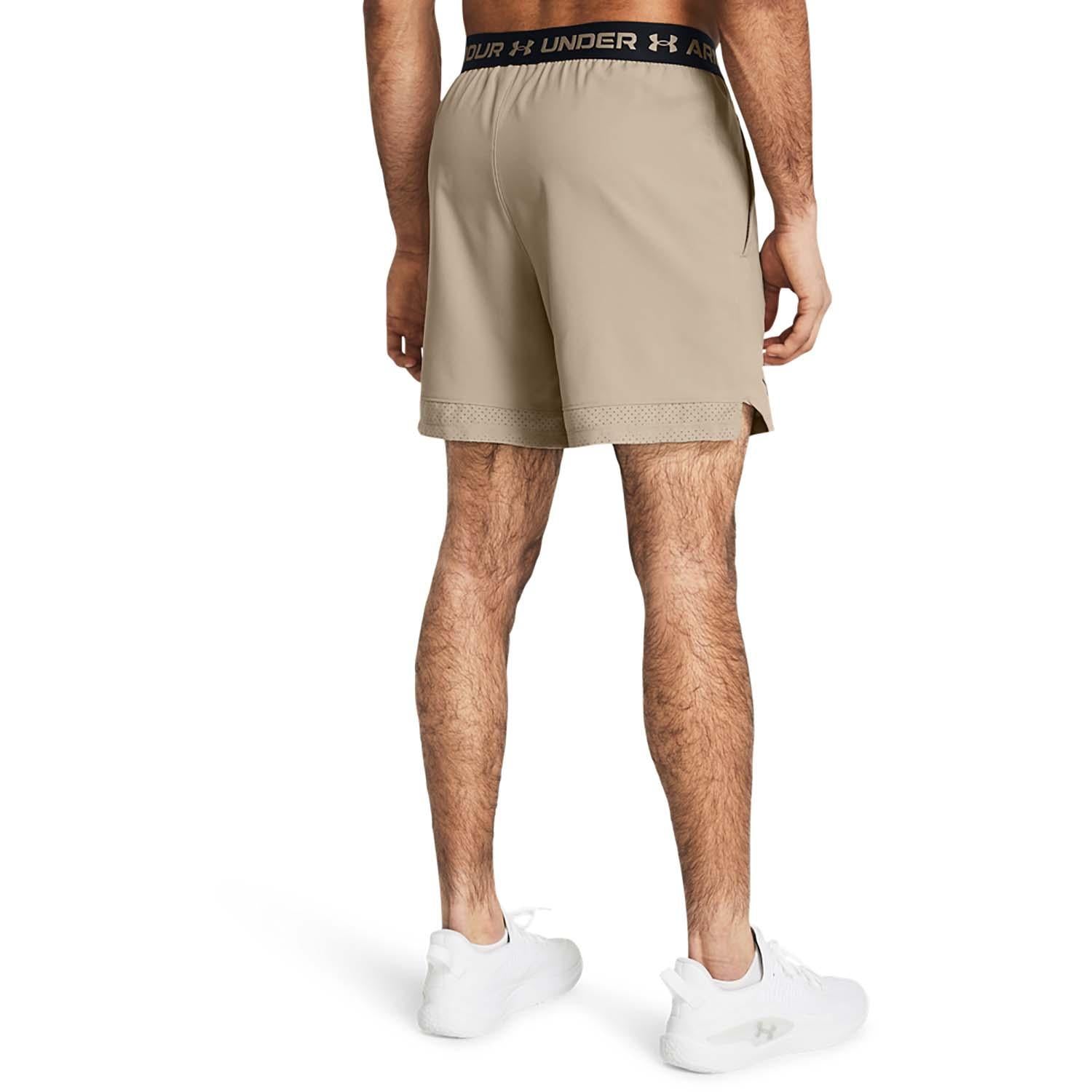 ua vanish woven 6in shorts-brn