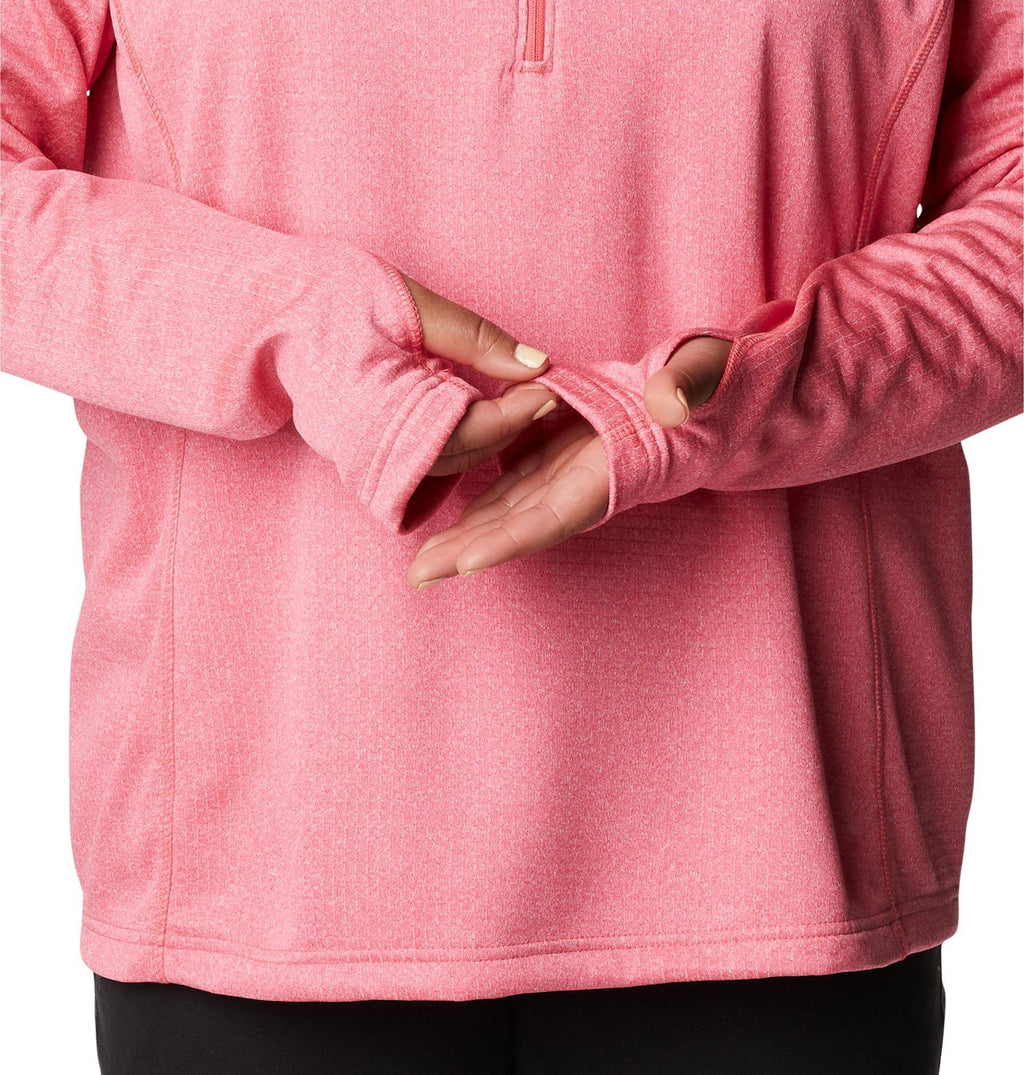 w park view grid fleece 1/2 zip
