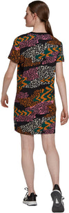 FARM Rio 3-Stripes Print Katoenen V-Hals jurk