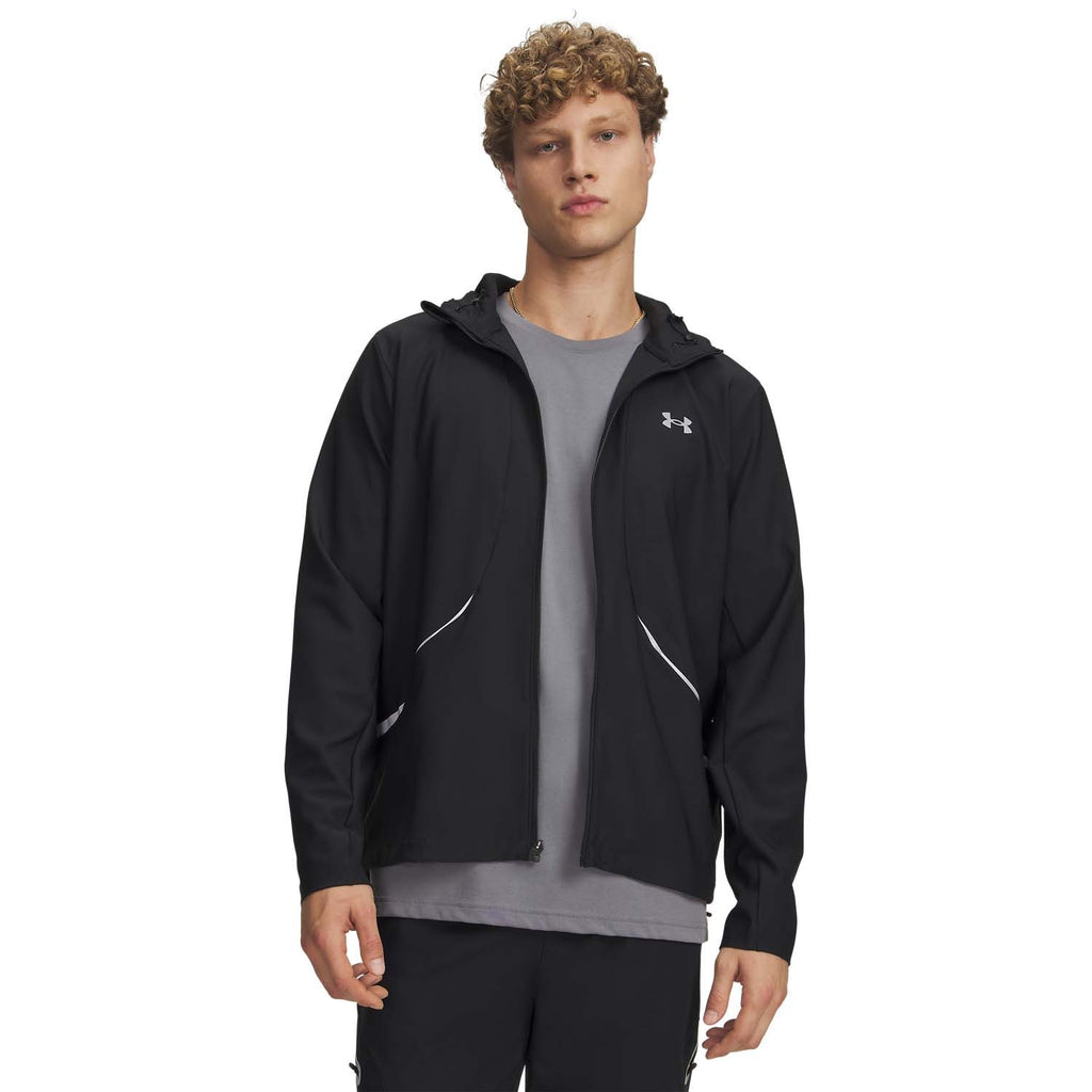 ua unstoppable woven jacket-blk