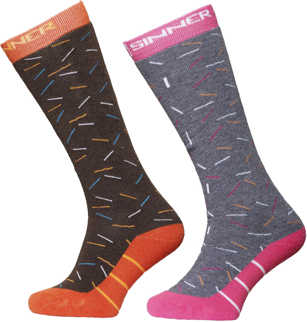 Kids Girls Ski Socks Candy Double P
