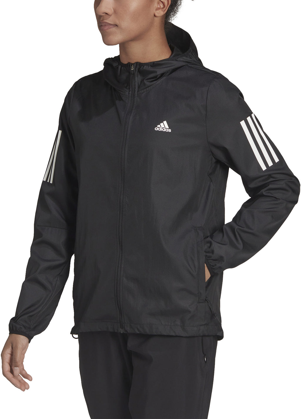 Own the Run Running windjack met capuchon