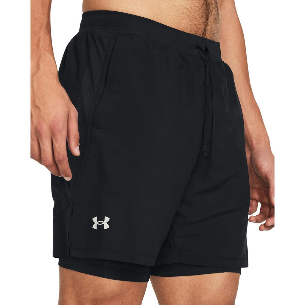 ua launch 7'' 2-in-1 short-blk