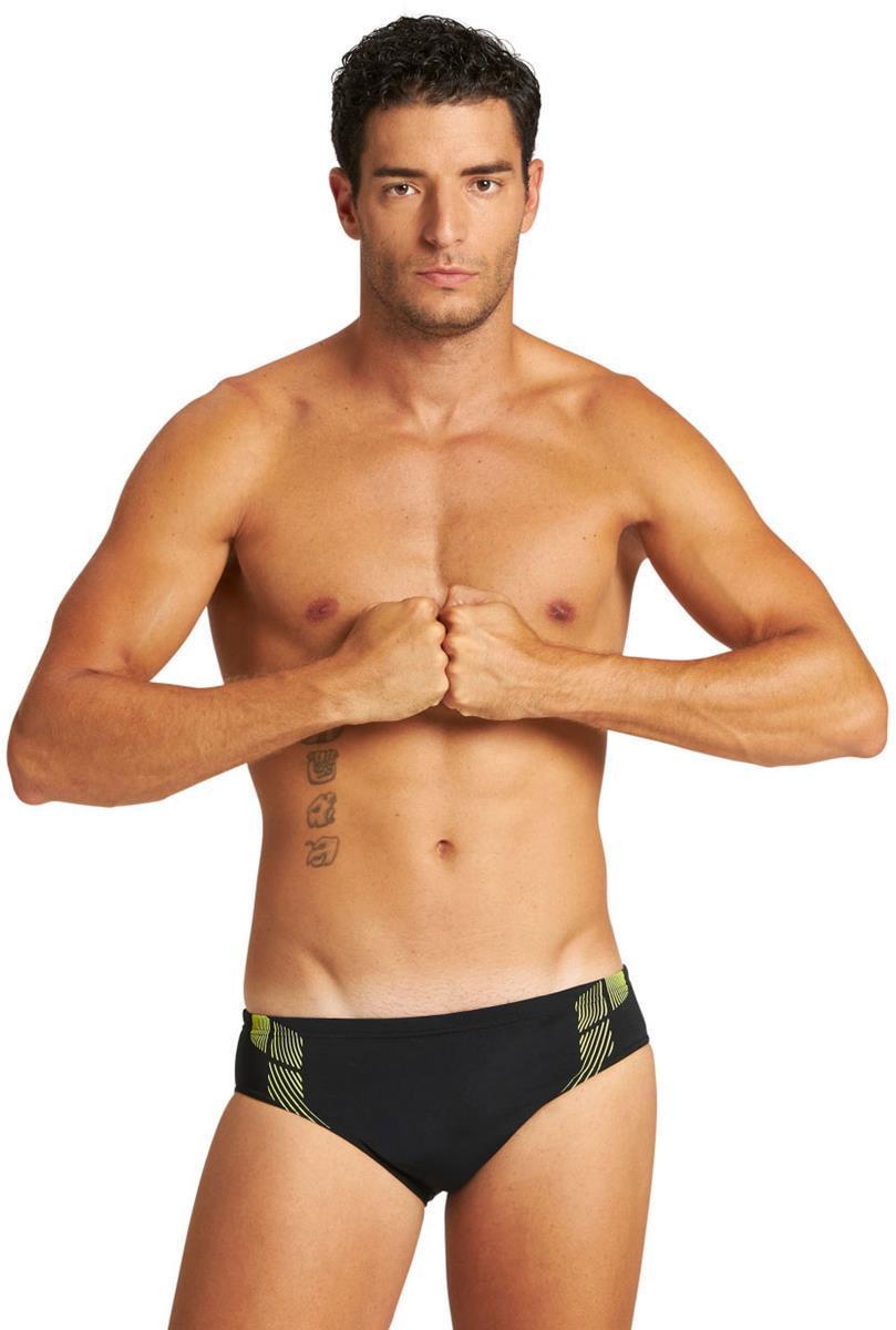 Arena M Streak Brief Black-soft-gre
