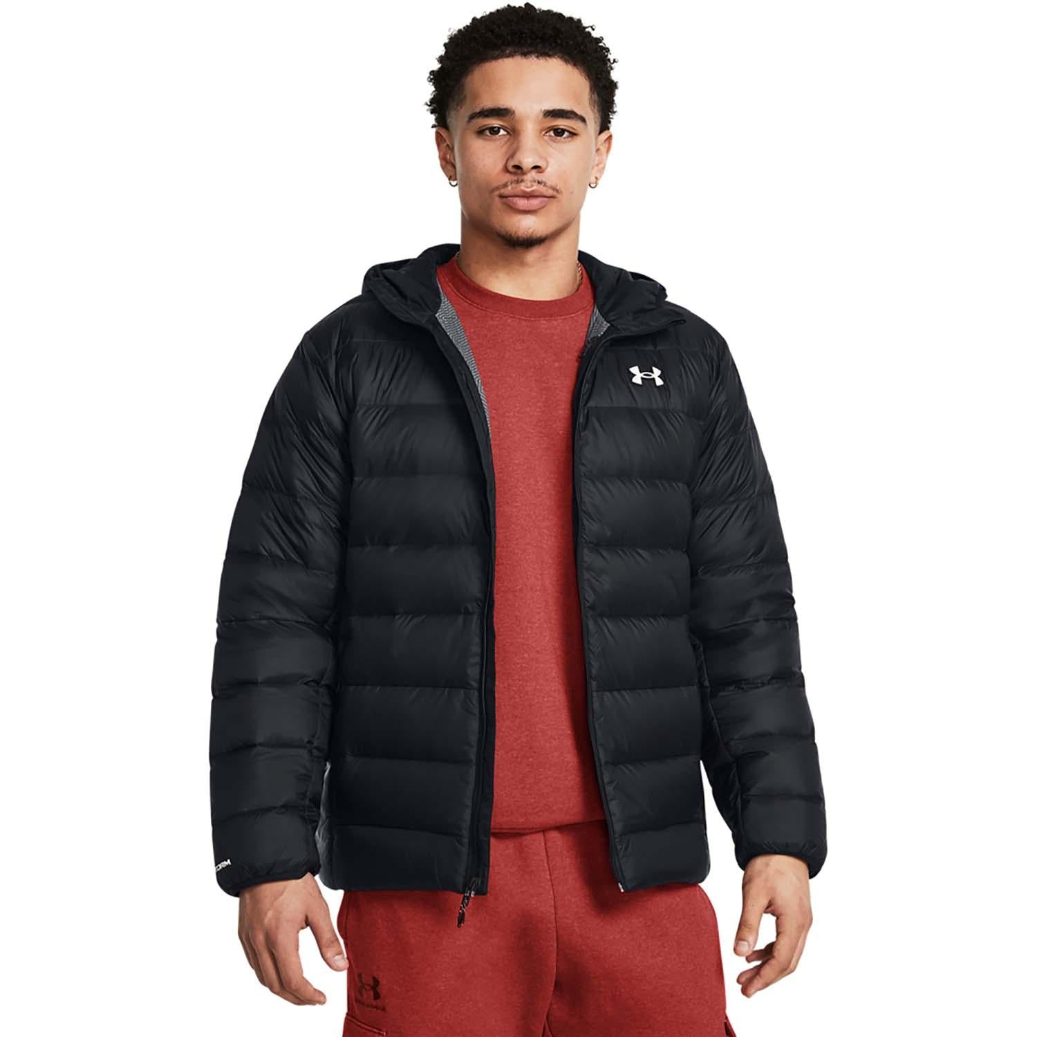 legend down hooded jacket-blk