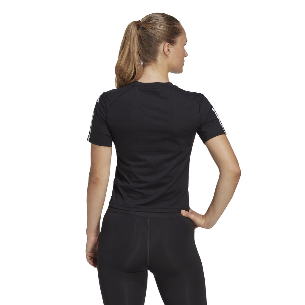 Train Essentials Train Katoenen 3-Stripes Crop shirt
