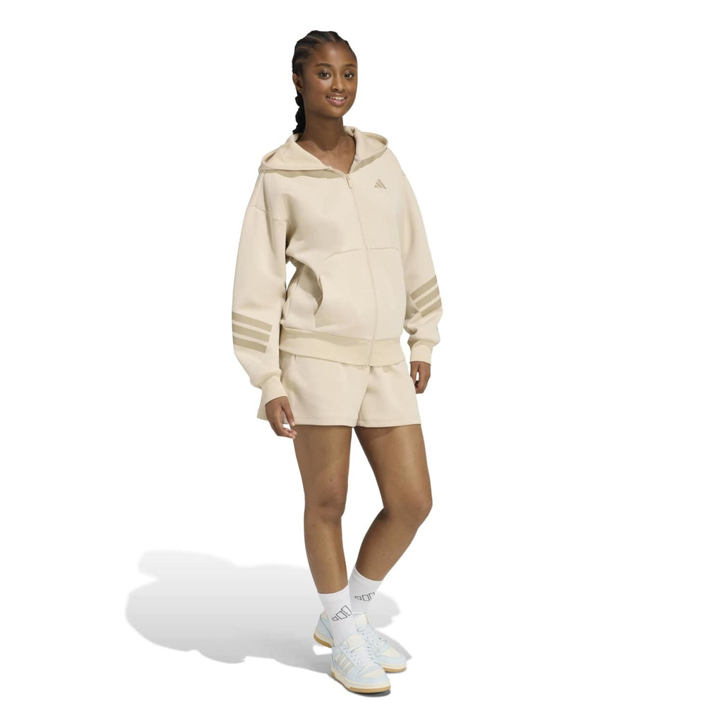 Full-zip hooded sweater