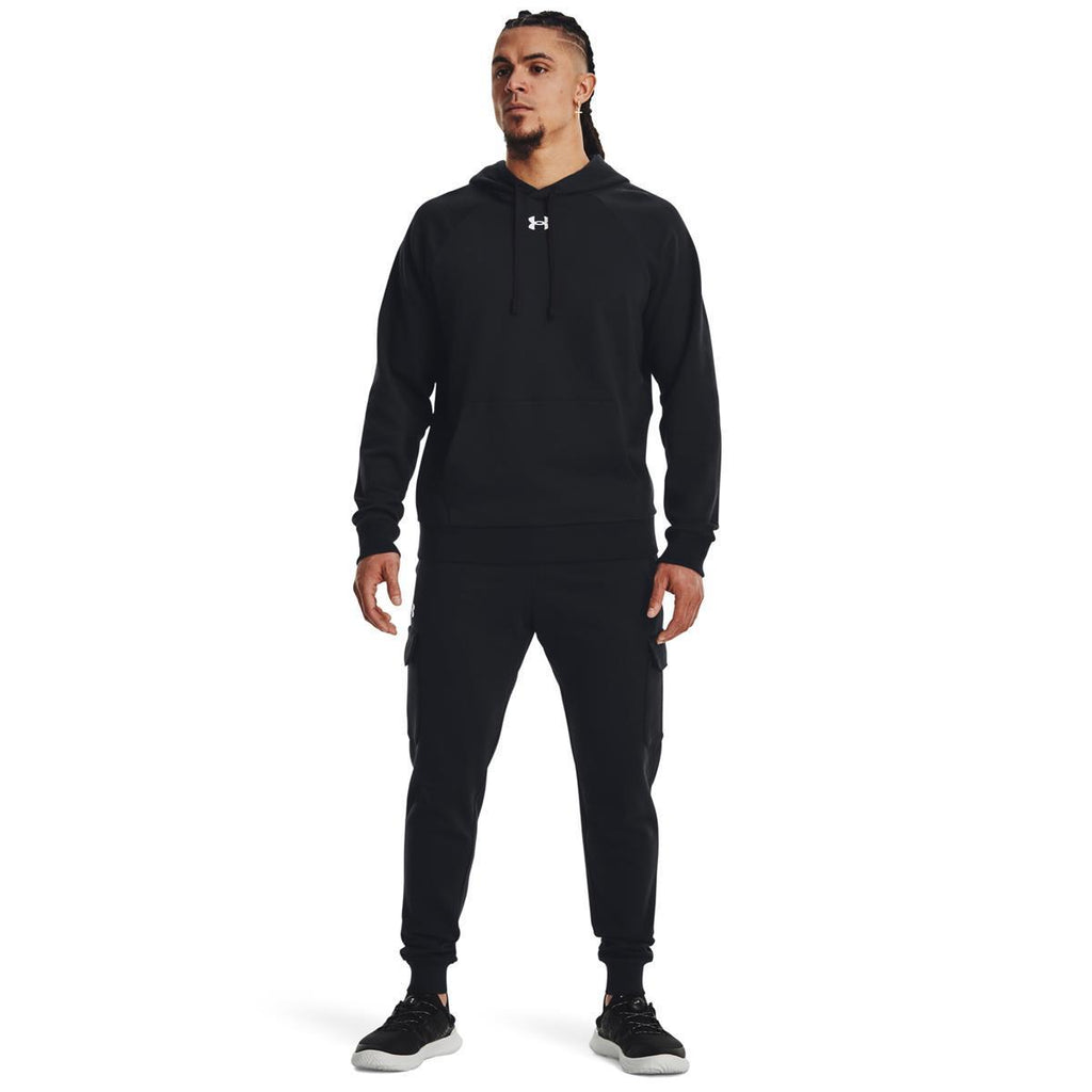 ua rival fleece cargo jogger-blk