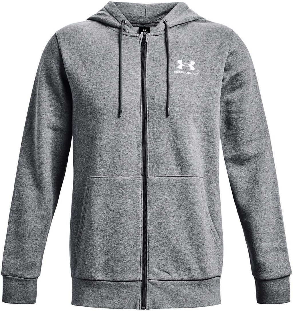 ua essential fleece fz hood