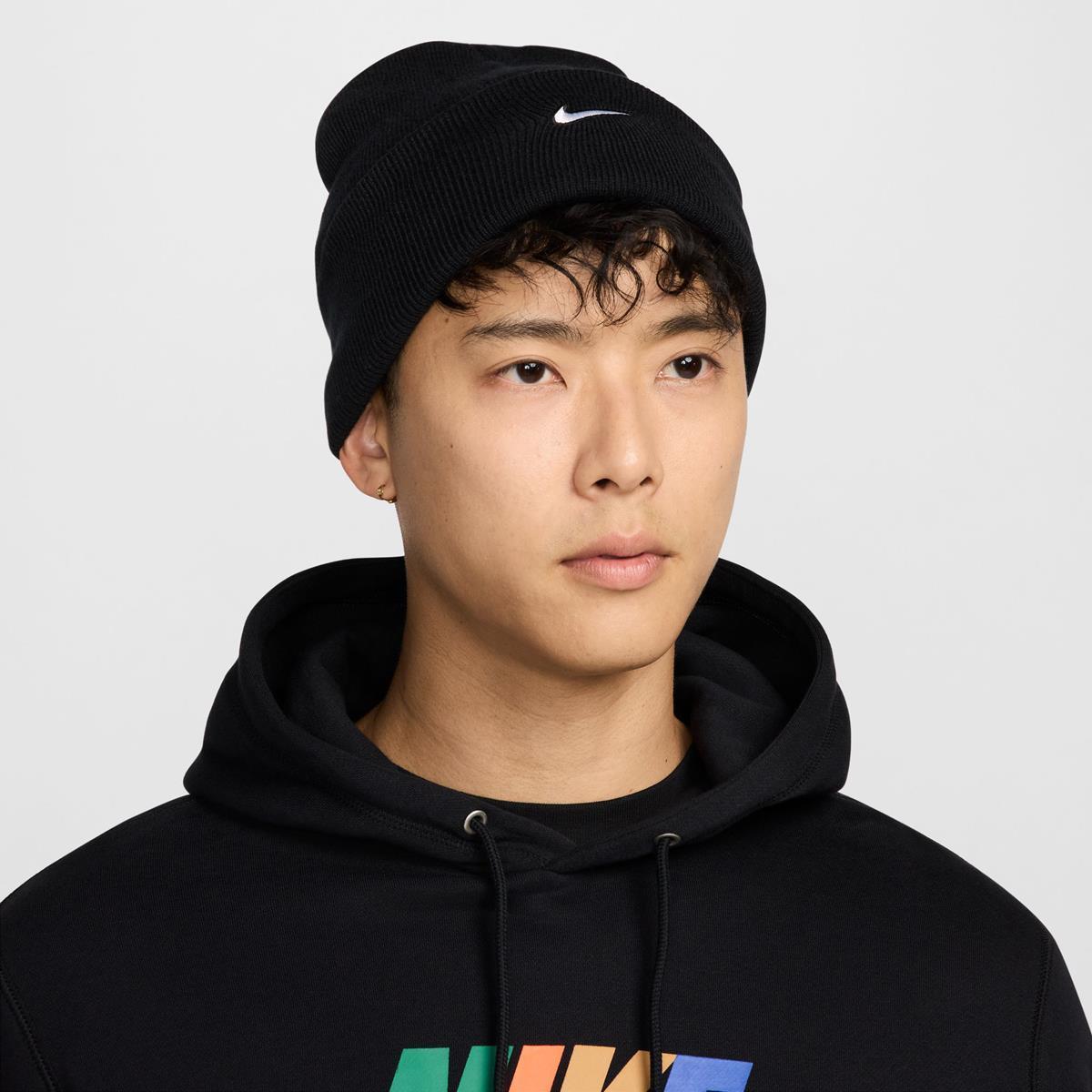 peak swoosh beanie
