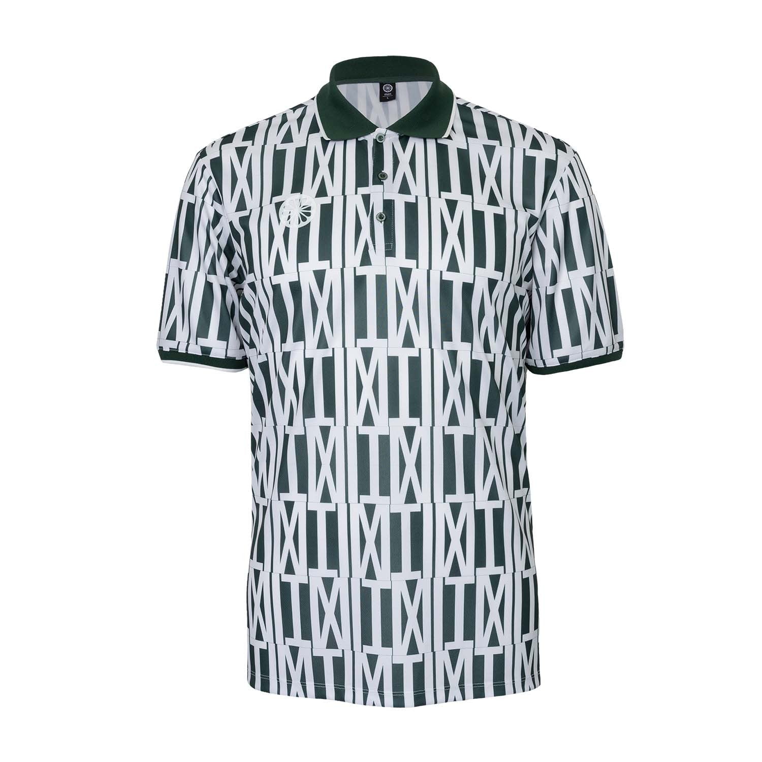 men pique printed polo