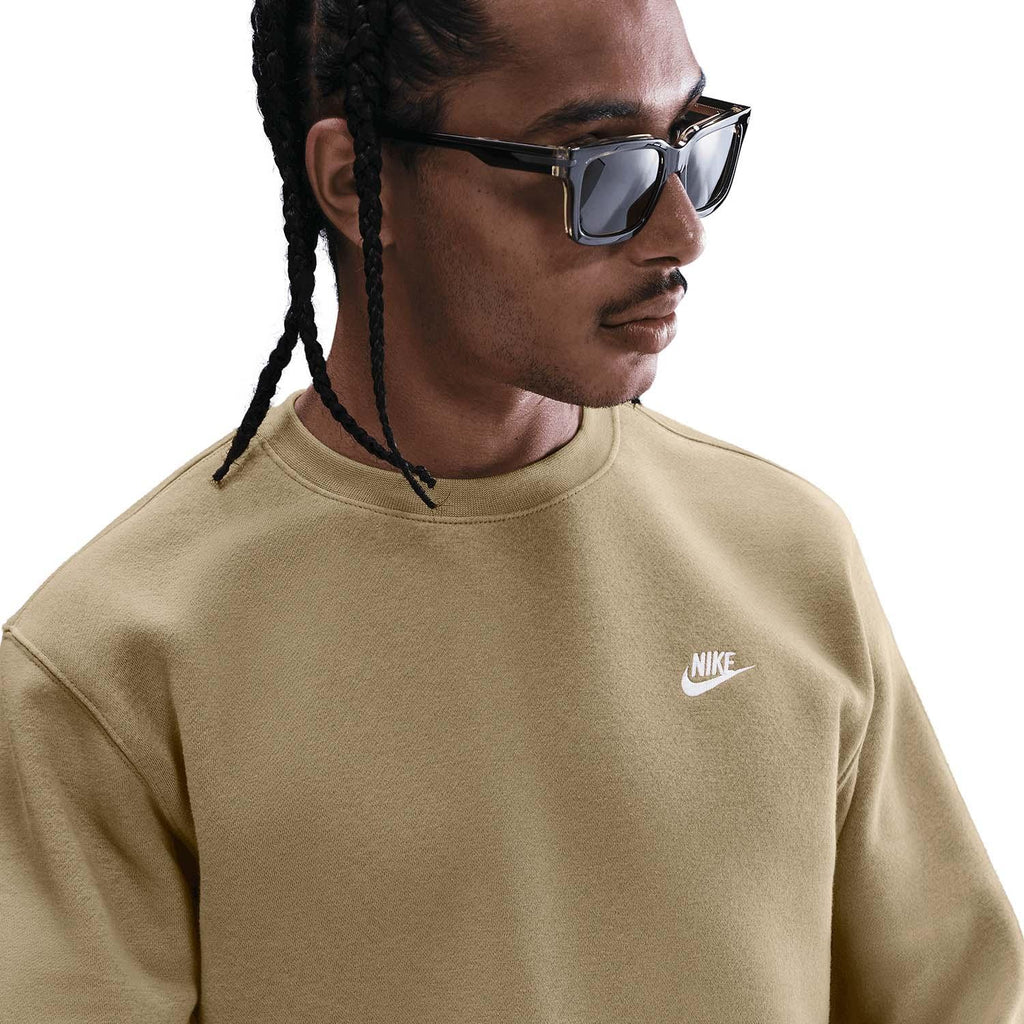 club men's brushed fleece crew
