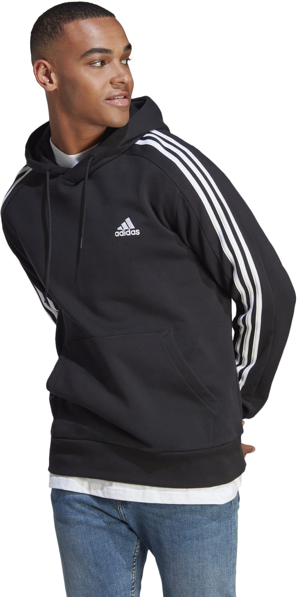 Essentials French Terry 3-Stripes Hoodie