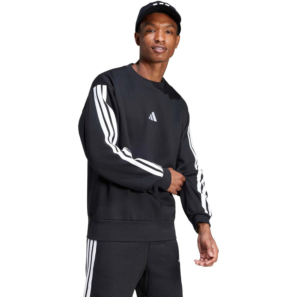 Essentials 3-Stripes Fleece Sweatshirt