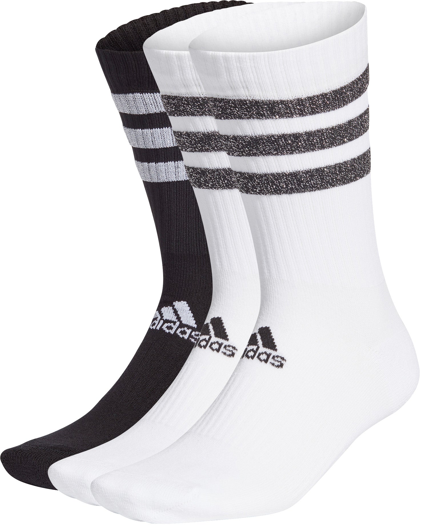 Glam 3-Stripes Gevoerde Sportsokken 3 Paar