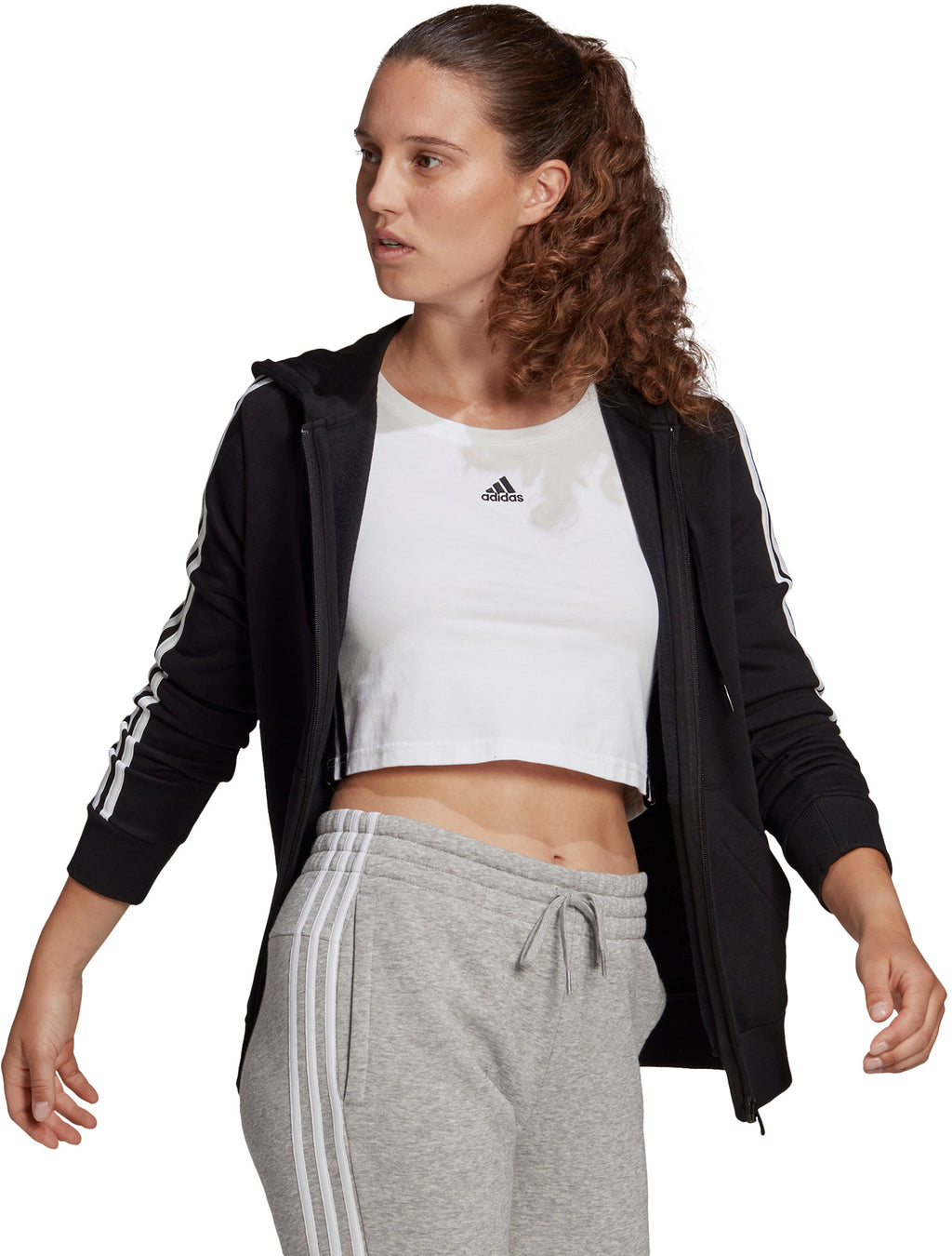 Essentials French Terry 3-Stripes Ritshoodie