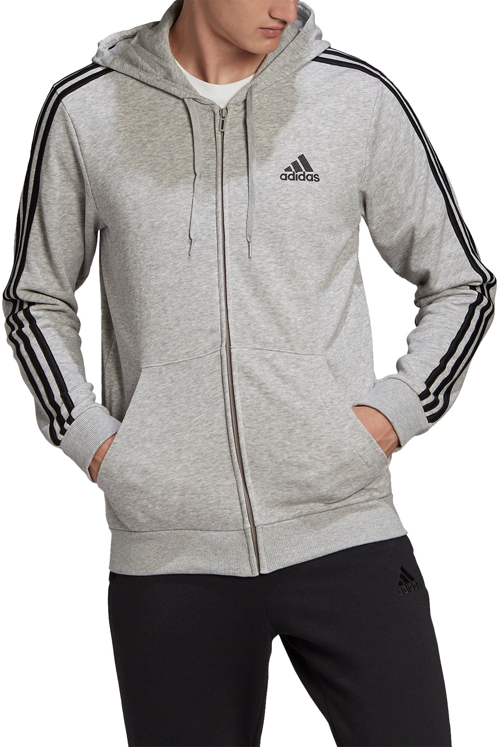 Essentials French Terry 3-Stripes Ritshoodie