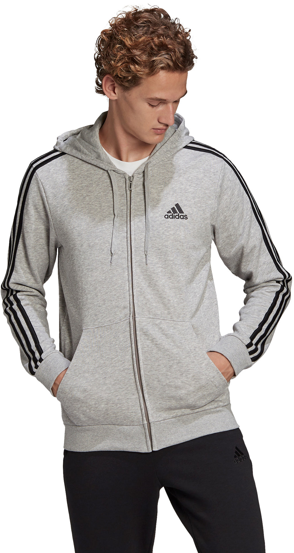 Essentials French Terry 3-Stripes Ritshoodie