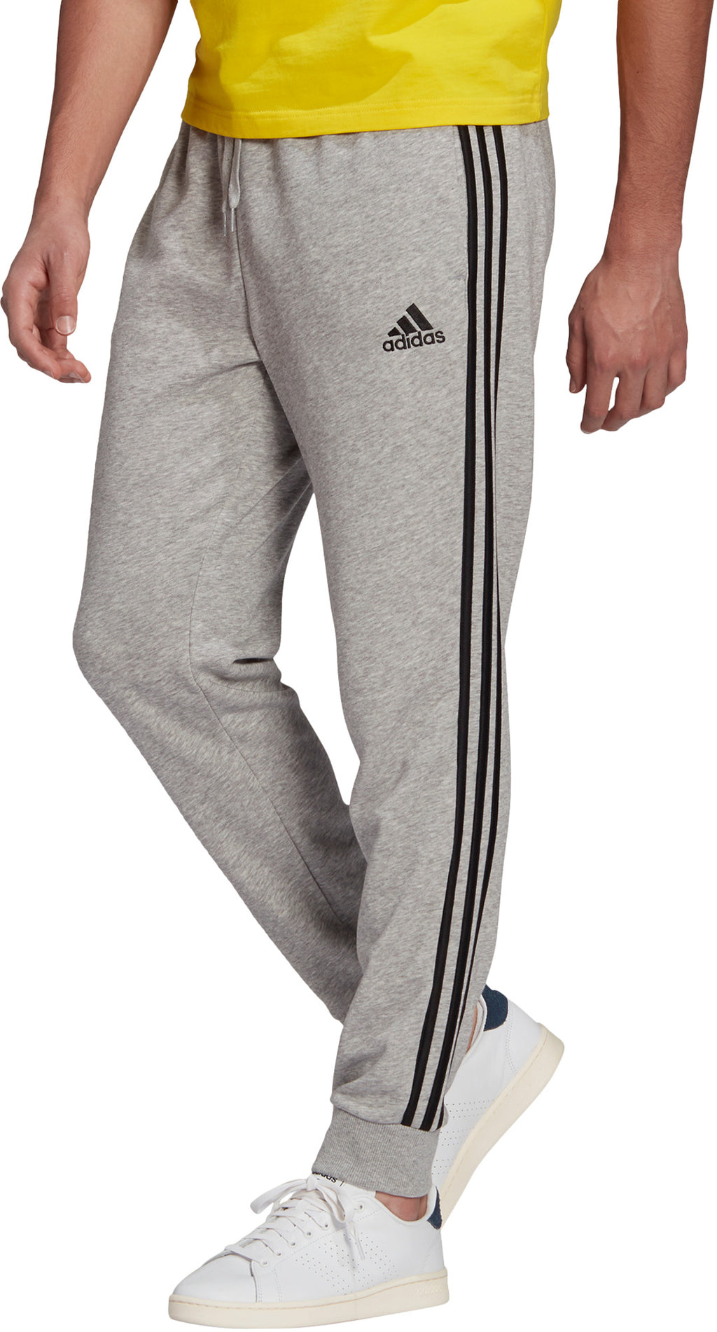 Essentials French Terry Tapered Cuff 3-Stripes Broek
