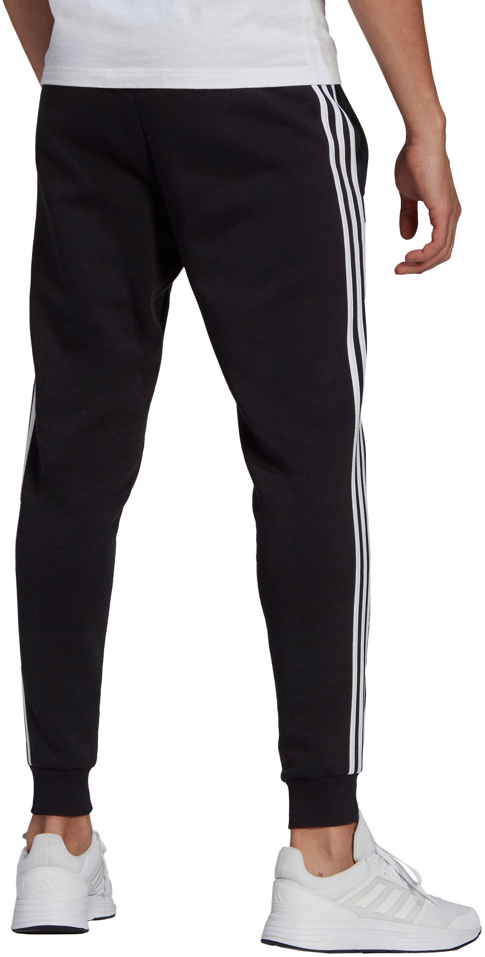 Essentials Fleece Fitted 3-Stripes Broek