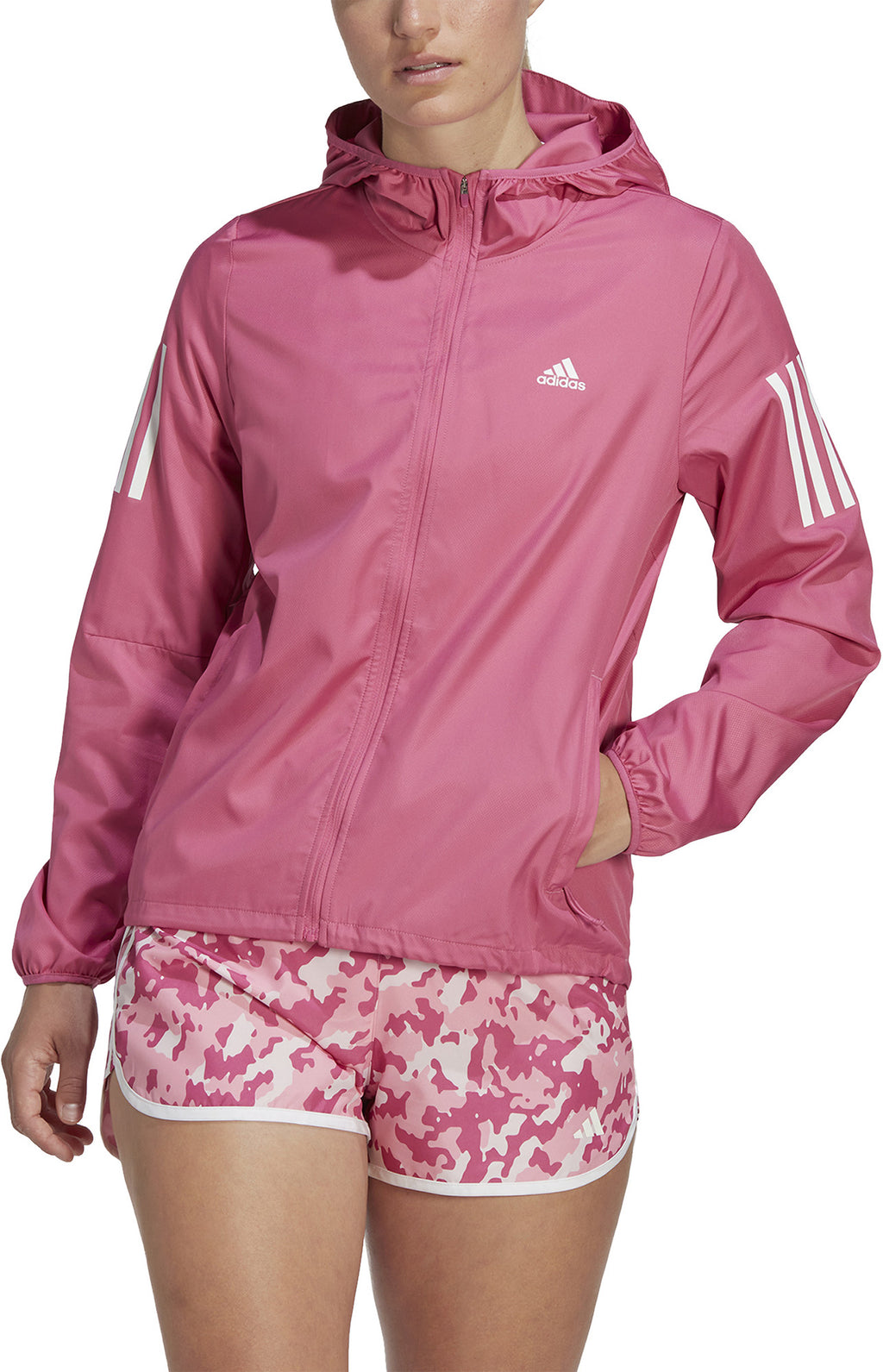 Own the Run Running windjack met capuchon