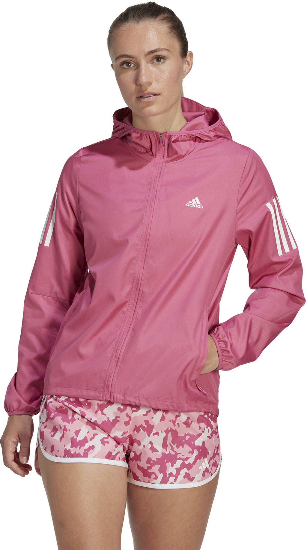 Own the Run Running windjack met capuchon