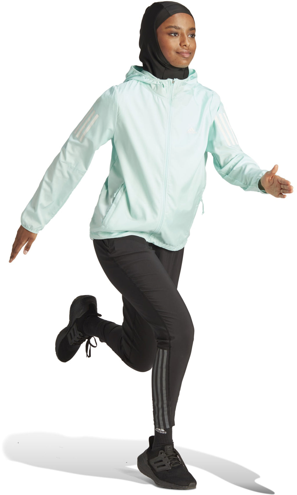 Own the Run Running windjack met capuchon