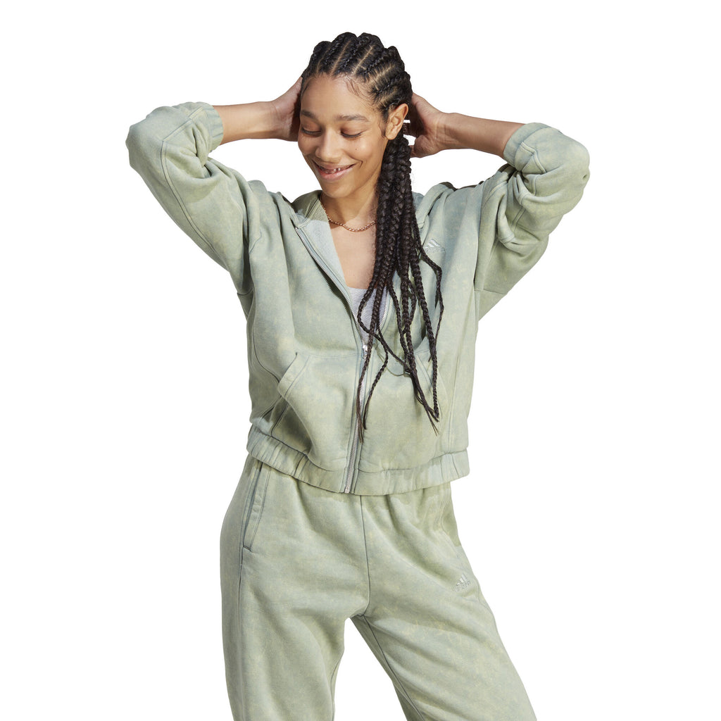 ALL SZN Fleece Washed Hooded ritsjack