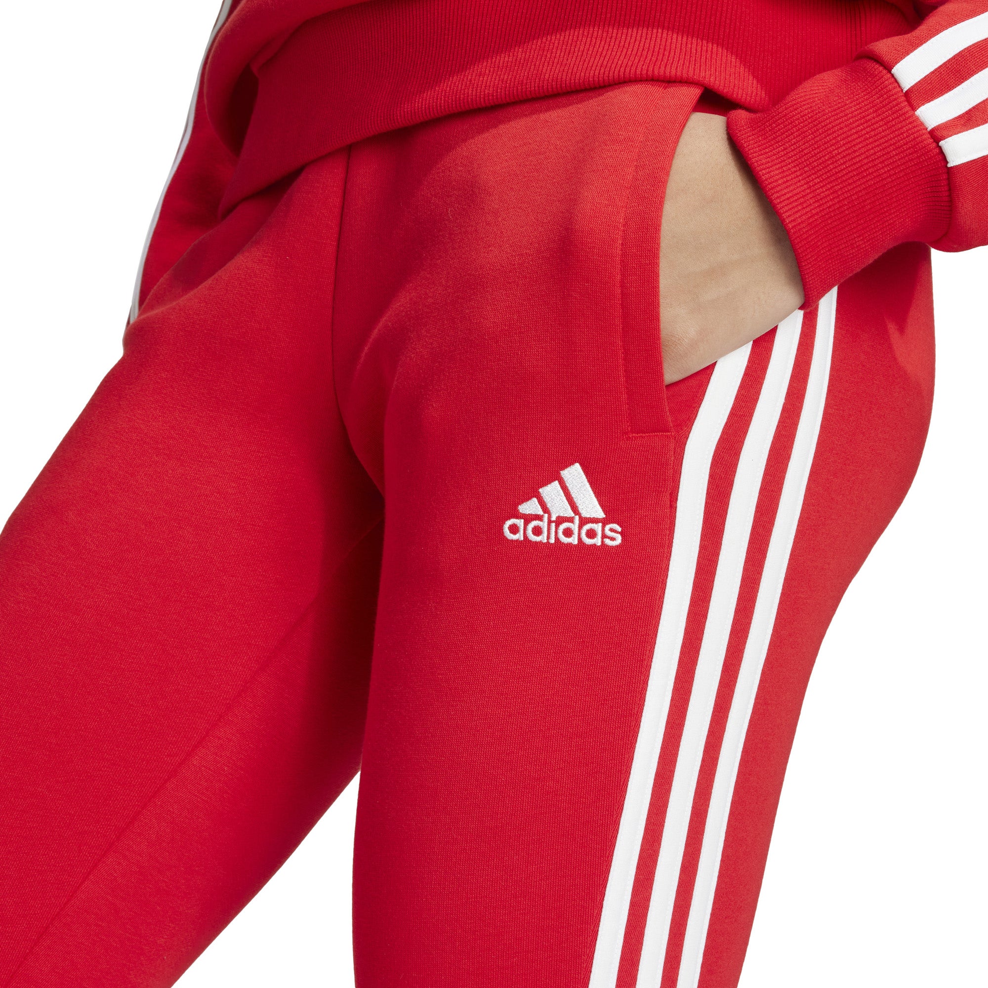 Essentials 3-Stripes Fleece broek