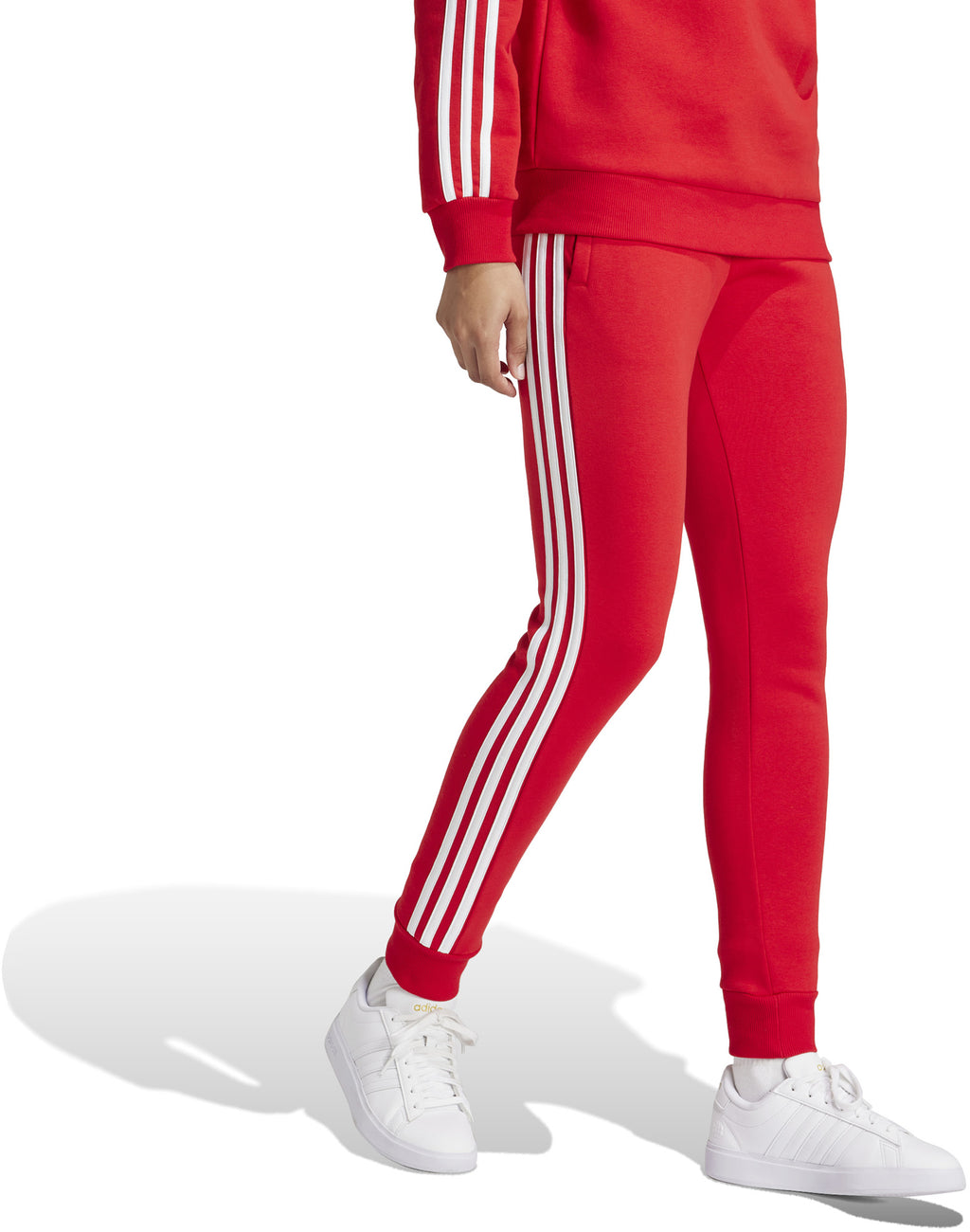 Essentials 3-Stripes Fleece broek