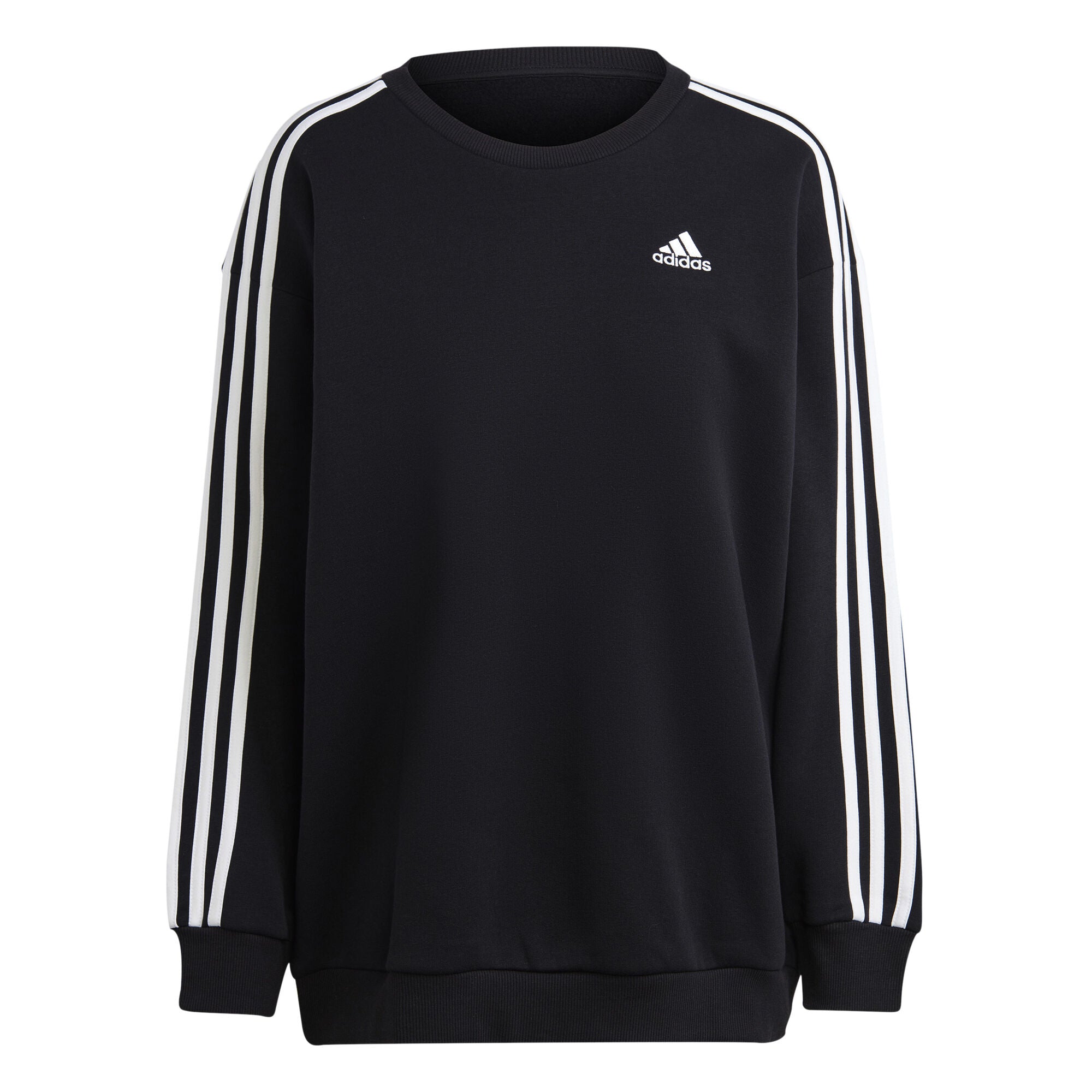Essentials 3-Stripes Oversized Fleece sweater