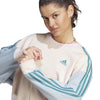 Essentials 3-Stripes Oversized Fleece sweater