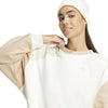Essentials 3-Stripes Oversized Fleece sweater