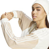 Essentials 3-Stripes Oversized Fleece sweater