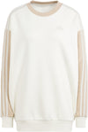 Essentials 3-Stripes Oversized Fleece sweater